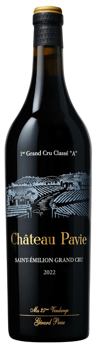 Chateau Pavie Saint-Emilion 1er Grand Cru Classe A 2022 i trækasse wine bottle