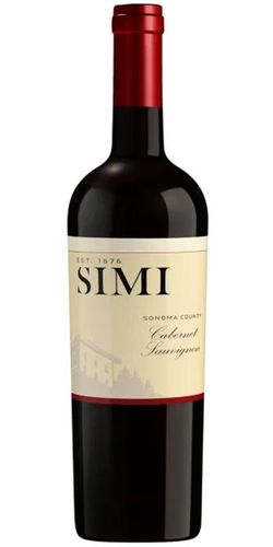 Simi Winery, Sonoma County Cabernet Sauvignon 2019 wine bottle