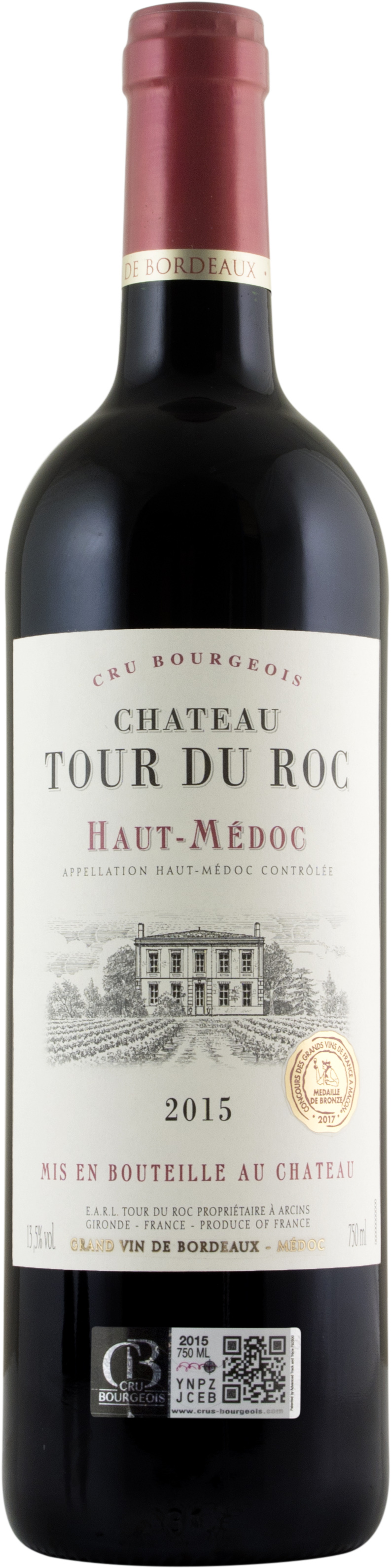 Chateau Tour du Roc Haut-Médoc 2015 wine bottle