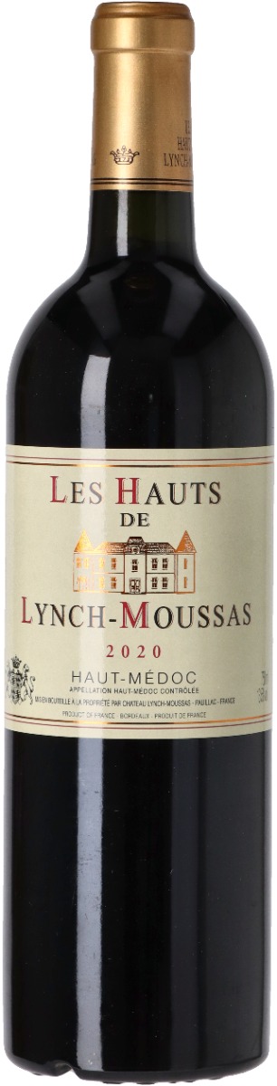 Château Lynch-Moussas ”Les Hauts De Lynch Moussas” Haut-Medoc 2020 wine bottle