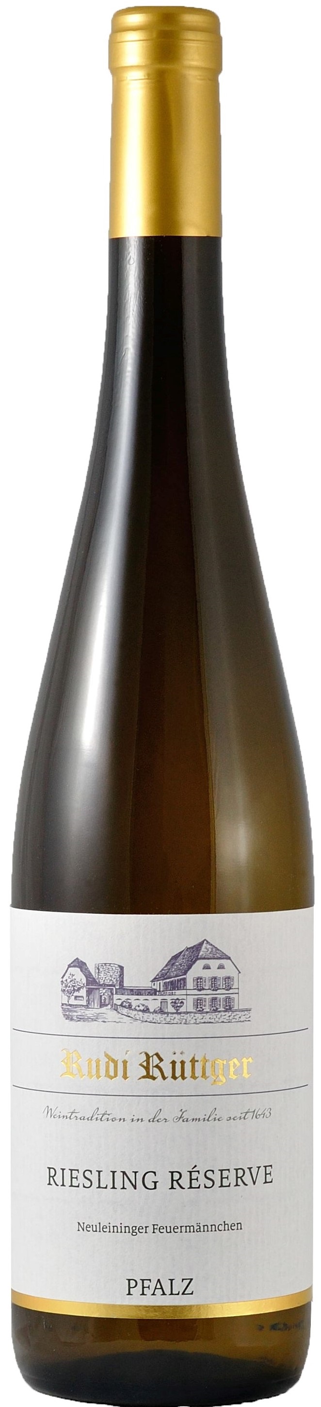 Rudi Rüttger Riesling Réserve trocken 2018 wine bottle