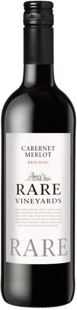 Rare Vineyards Cabernet Merlot 2018 wine bottle