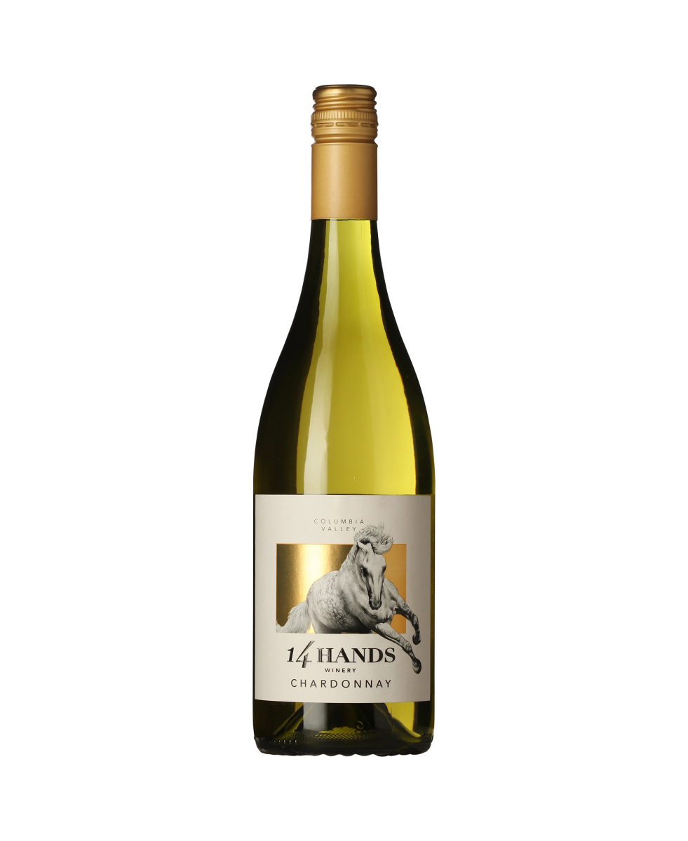14 Hands Chardonnay wine bottle