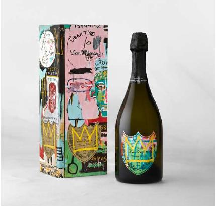 Dom Perignon Jean Michel Basquiat Limited Edition 2015 wine bottle