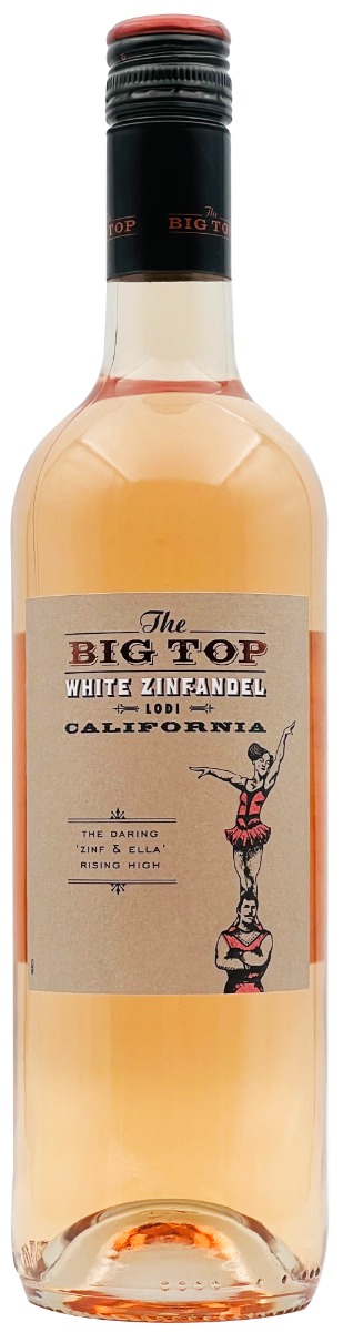 Big Top White Zinfandel Rosé wine bottle