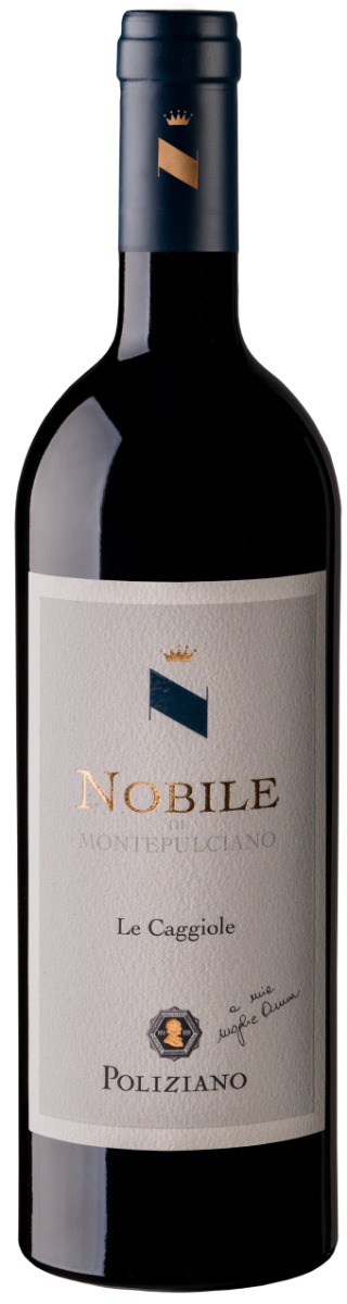 Poliziano Vino Nobile di Montepuciano DOCG Le Caggiole 2020 i trækasse wine bottle