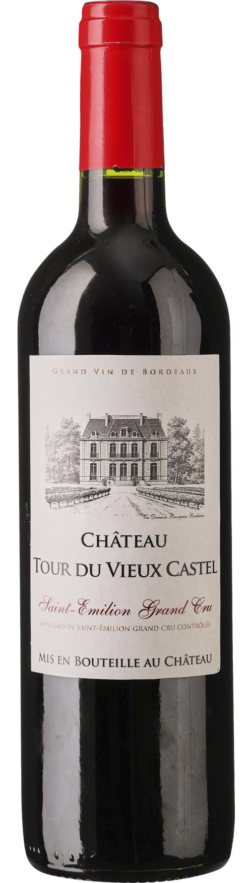 Château Tour du Vieux Castel AOC Saint-Emilion Grand Cru wine bottle