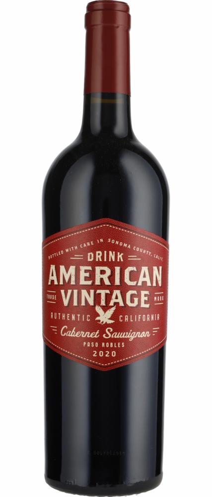 2020 American Vintage Cabernet Sauvignon Paso Robles wine bottle