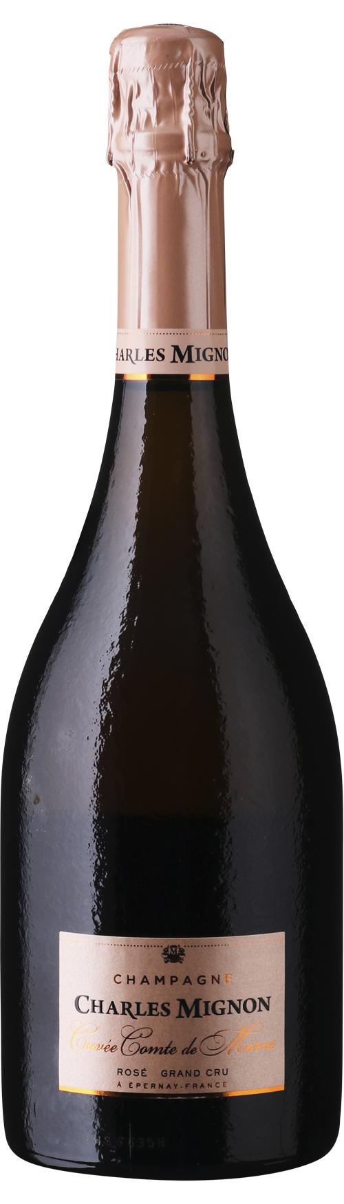 Charles Mignon Cuvée Comte de Marne Rosé Grand Cru Champagne Brut wine bottle
