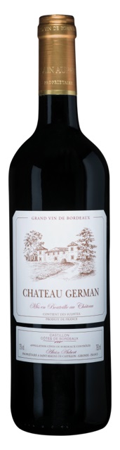 Château German Castillon-Côtes de Bordeaux 2018 wine bottle