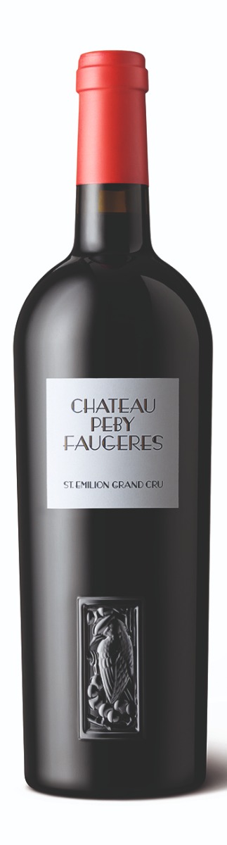 Chateau Peby Faugeres Saint-Emilion Grand Cru 2020 i trækasse wine bottle