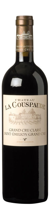 Château La Couspaude Saint-Émilion Grand Cru Classé 2014 i trækasse wine bottle