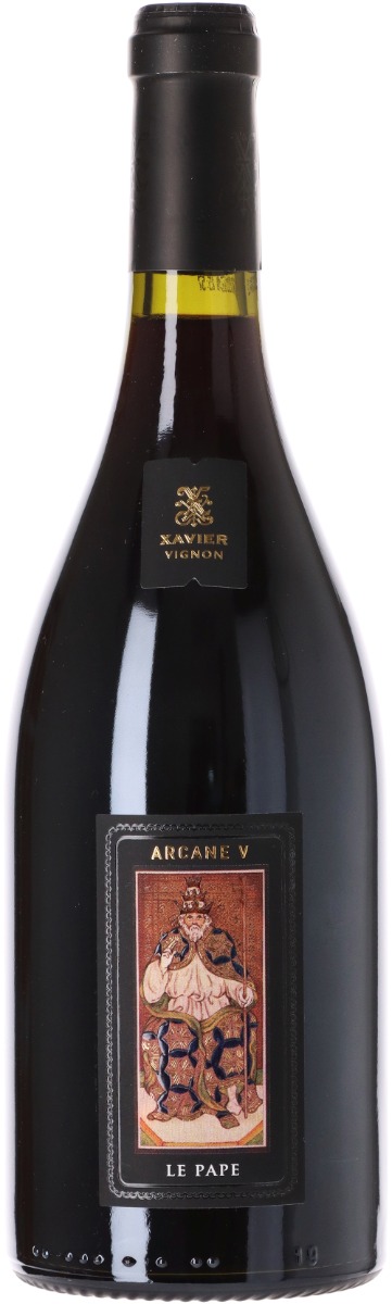 Xavier Arcane V "Le Pape" Chateauneuf du Pape 2010 i trækasse wine bottle