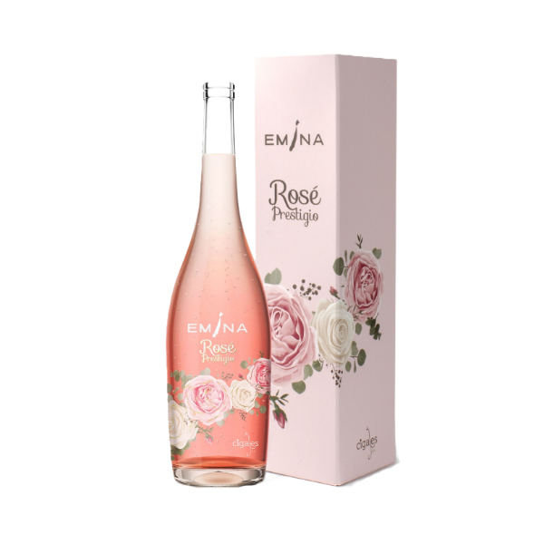 Emina Rosé Prestigio wine bottle