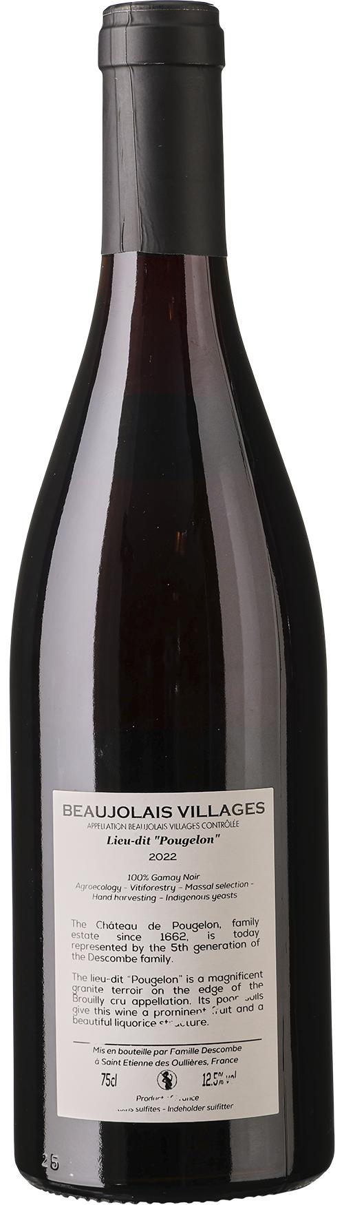 Château de Pougelon Beaujolais Villages wine bottle