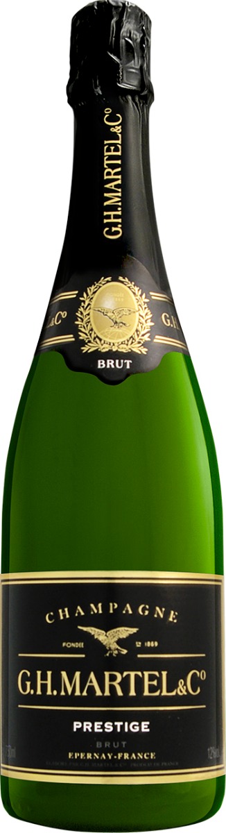 G.H. Martel Champagne Prestige Brut wine bottle