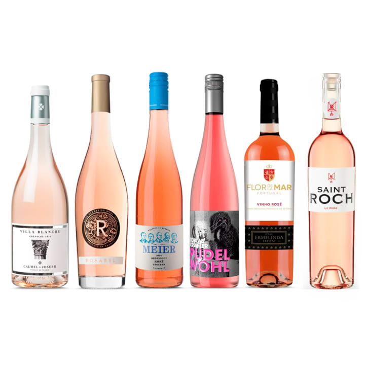 Spring Time Rose wine bottle