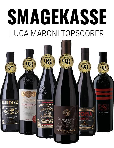 Smagekasse Luca Maroni Topscorer wine bottle