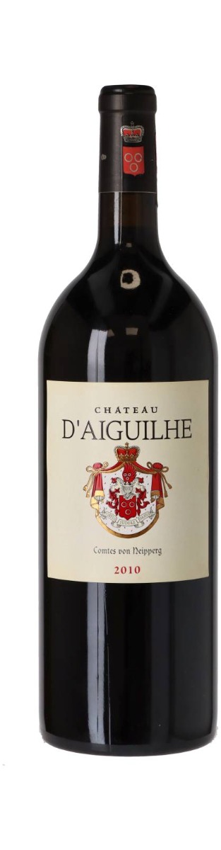 Chateau d'Aiguilhe Castillon Cotes de Bordeaux 2010 Magnum wine bottle
