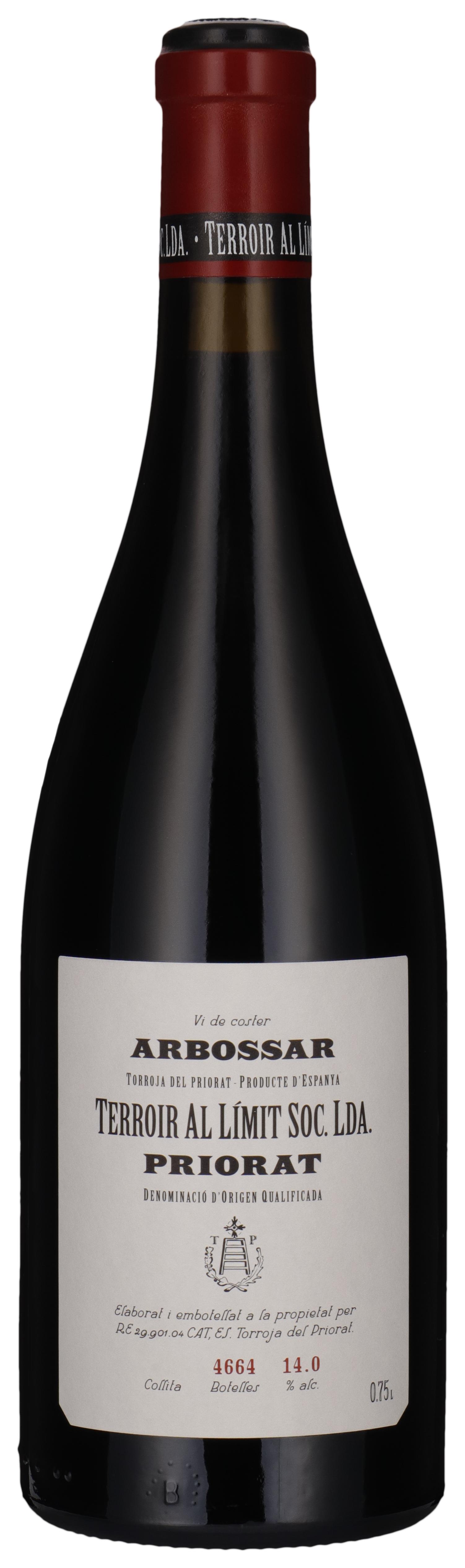 Arbossar 2022 wine bottle