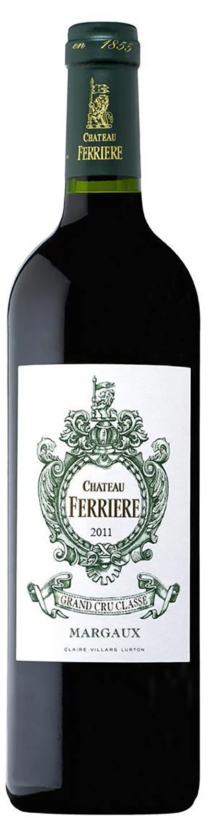Chateau Ferrière Margaux 3. Cru Classé 2011 wine bottle