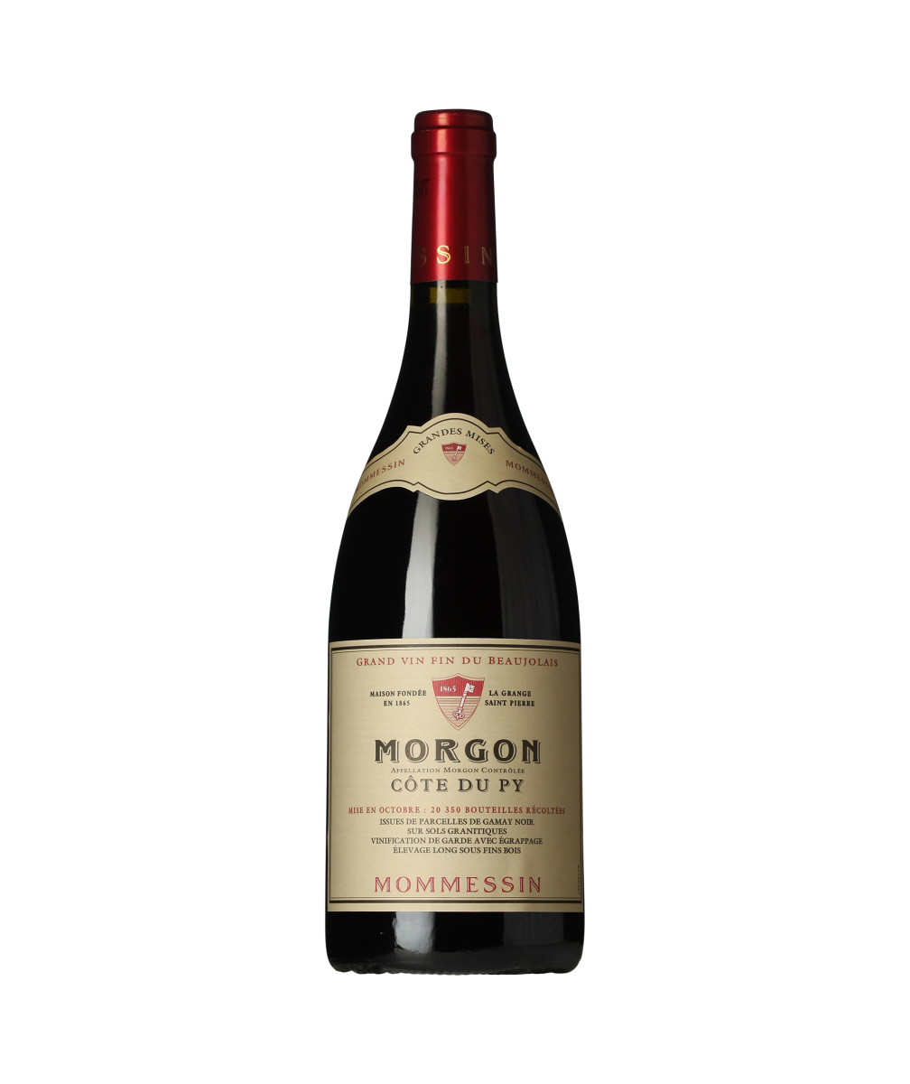 Mommessin Grandes Mises Morgon A.O.C. Côte du Py wine bottle