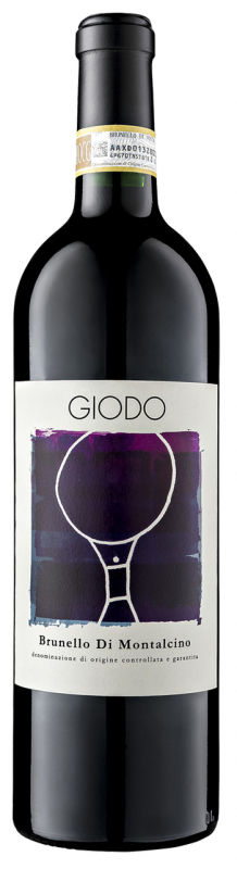 GIODO Brunello di Montalcino 2017 i trækasse wine bottle