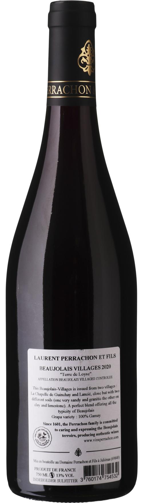 Domaine Perrachon Beaujolais Villages wine bottle
