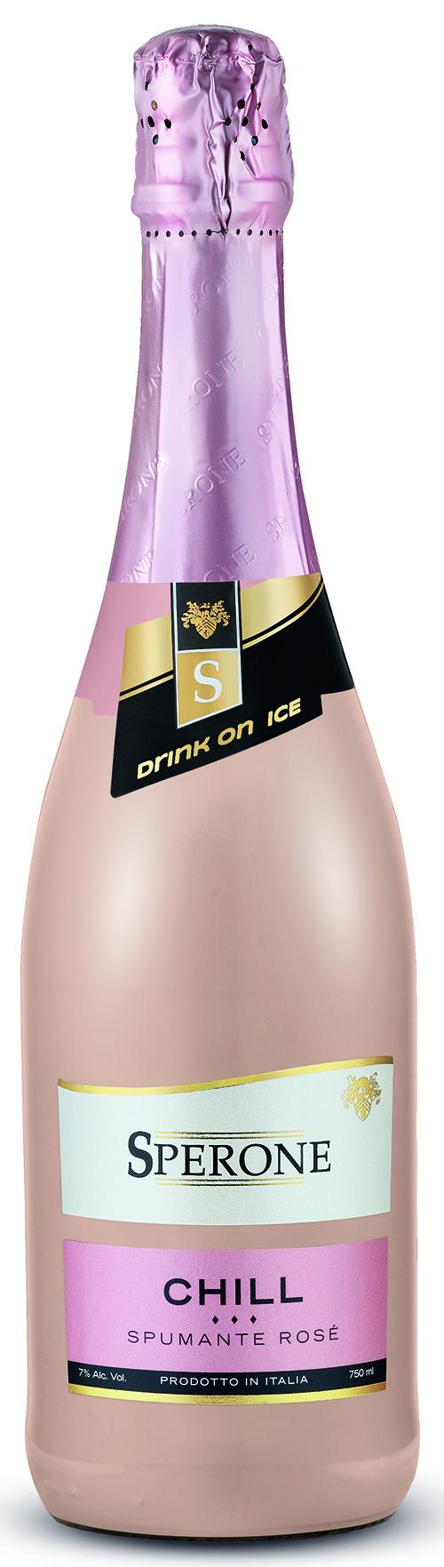 Sperone Chill Spumante Rose wine bottle