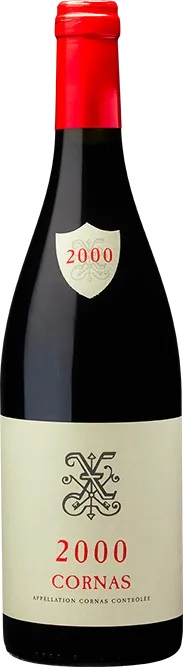 Xavier Cornas 2000 i trækasse wine bottle