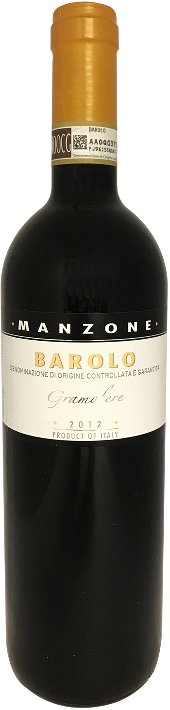 Manzone Barolo DOCG Gramolere 2012 wine bottle