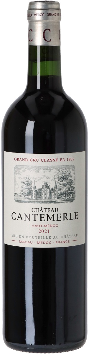 Château Cantemerle Haut-Médoc 5. Cru Classé 2021 i trækasse wine bottle