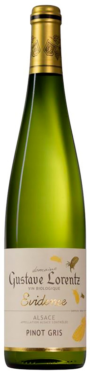 Gustave Lorentz Pinot Gris Evidence 2018 ØKO wine bottle