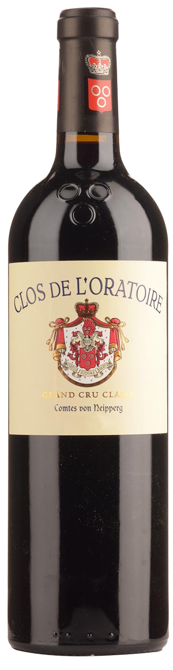Clos de l'Oratoire Saint-Emilion Grand Cru Classé 2010 i trækasse wine bottle