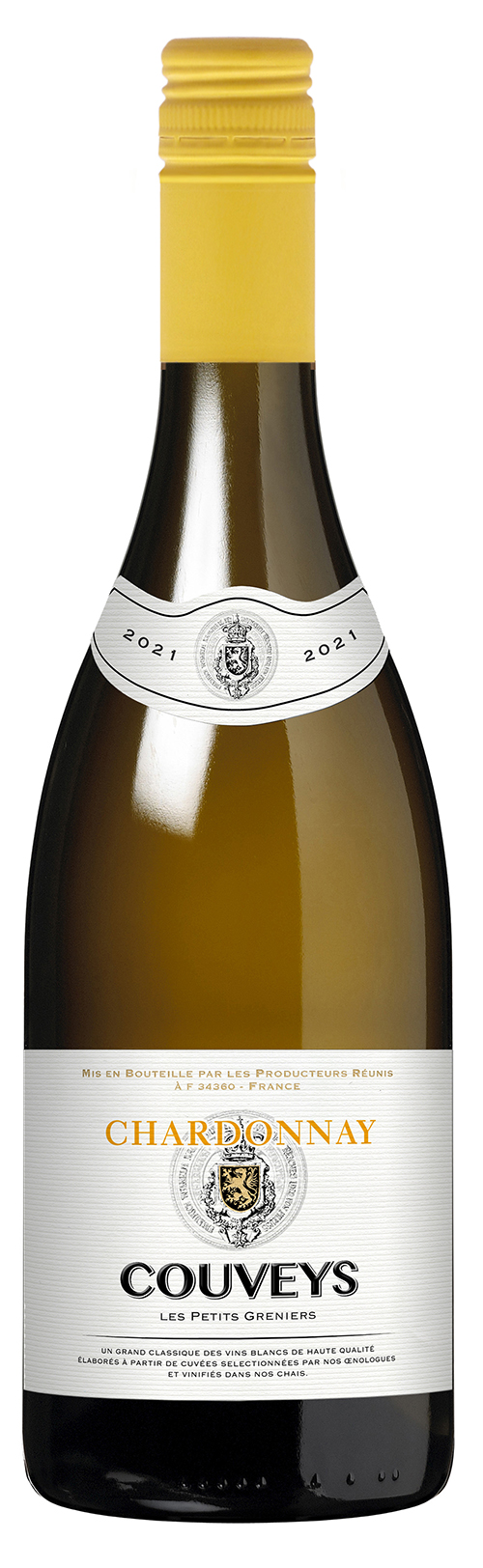 Couveys Chardonnay 2021 wine bottle