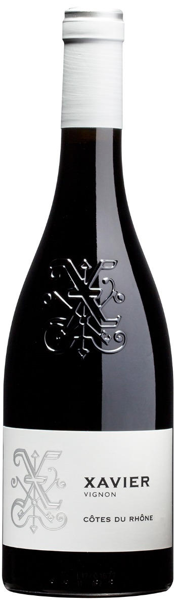 Xavier Cotes Du Rhone 2019 wine bottle