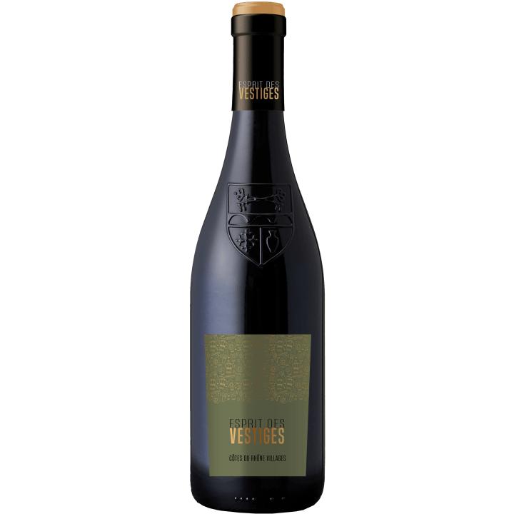 Esprit des Vestiges Cotes du Rhone Villages 2024 wine bottle
