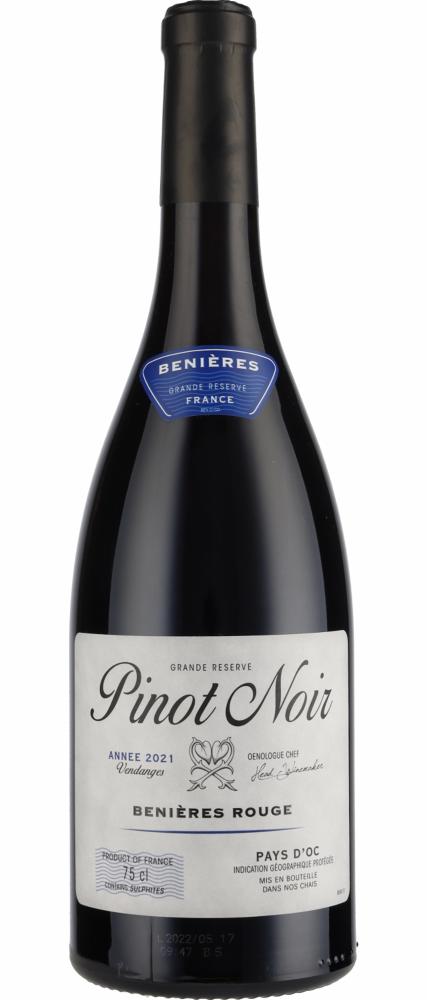 2021 Benières Pinot Noir wine bottle