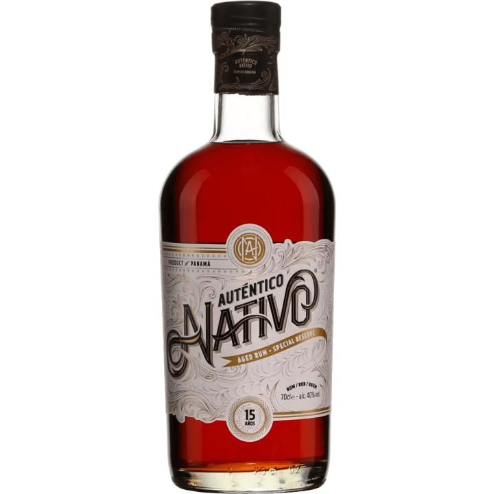 Autentico Nativo Rum Aged 15 Years 70 cl wine bottle