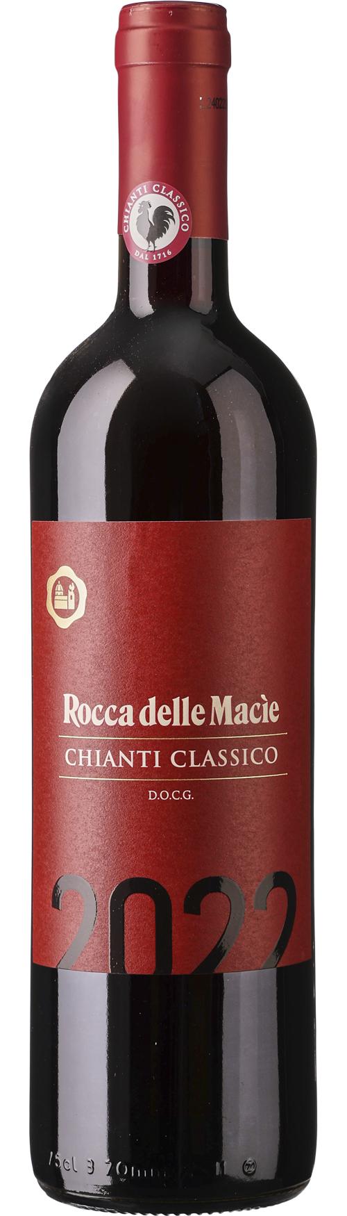 Rocca delle Macìe, Famiglia Zingarelli, Red Label, Chianti Classico DOCG wine bottle