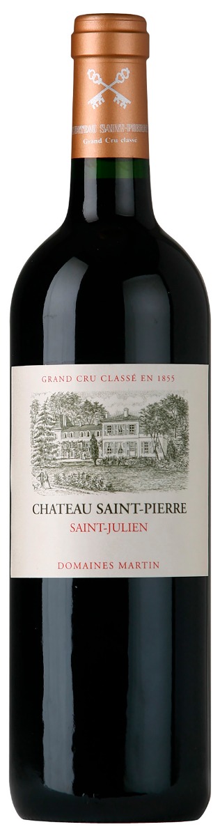 Chateau Saint-Pierre Saint-Julien 4. Cru Classé 2017 i trækasse wine bottle