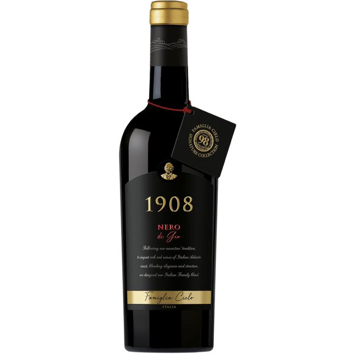 1908 Nero di Gio wine bottle