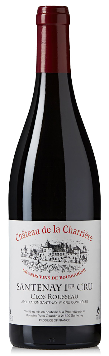 Château de la Charrière (Domaine Yves Girardin) Santenay 1er Cru Clos Rousseau 2018 wine bottle