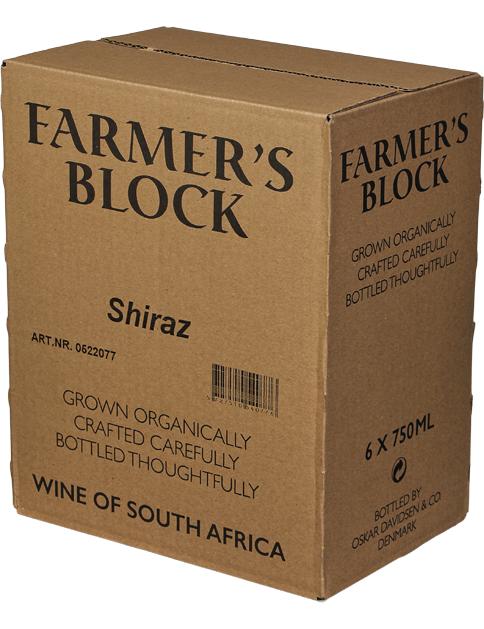 Farmer's Block Organic Shiraz wine bottle