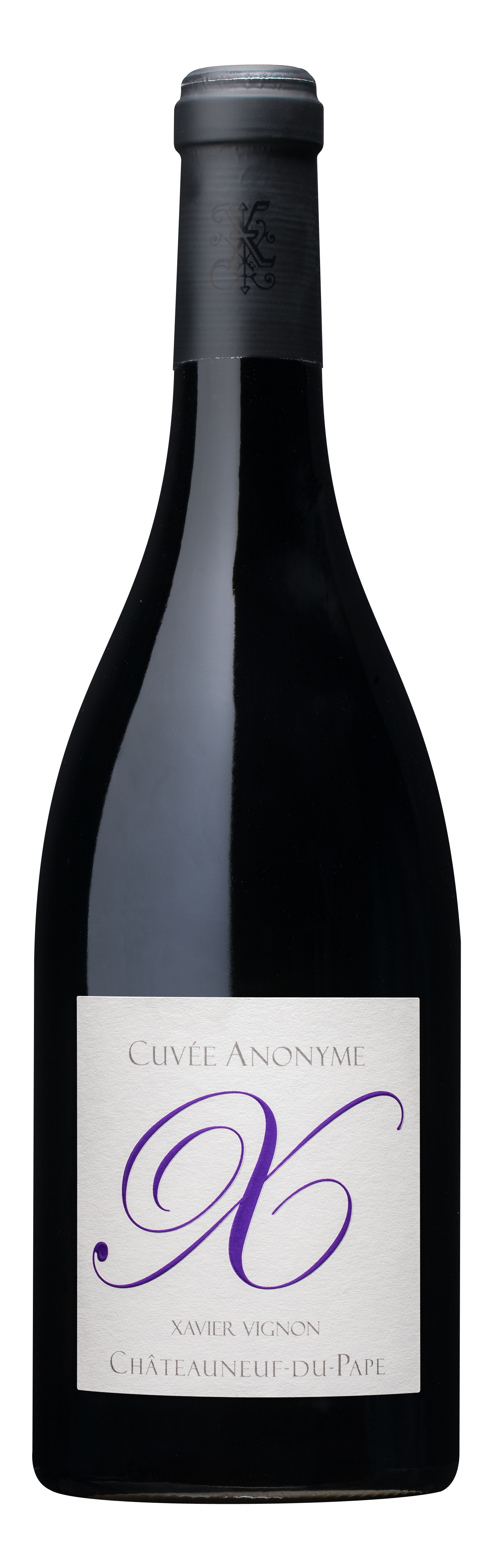 Xavier Chateauneuf du Pape Cuvée Anonyme 2017 wine bottle