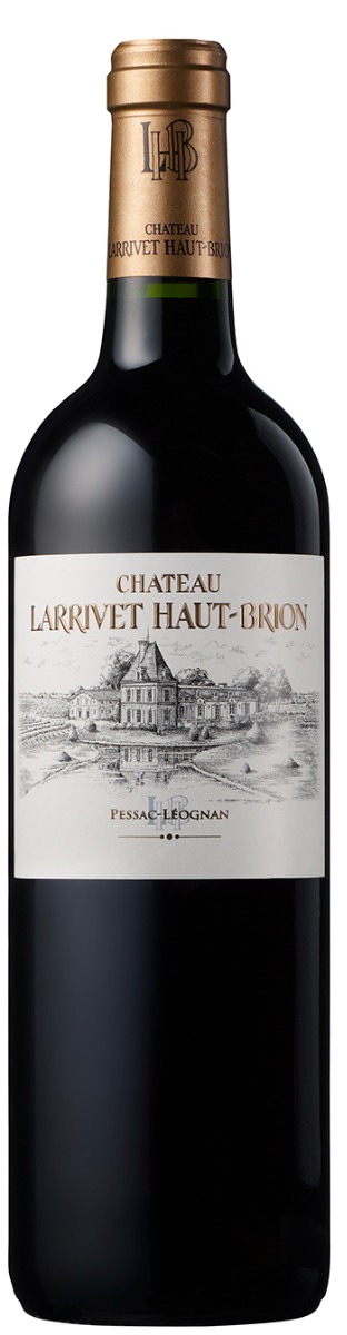Château Larrivet Haut-Brion Pessac-Léognan 2020 i trækasse wine bottle