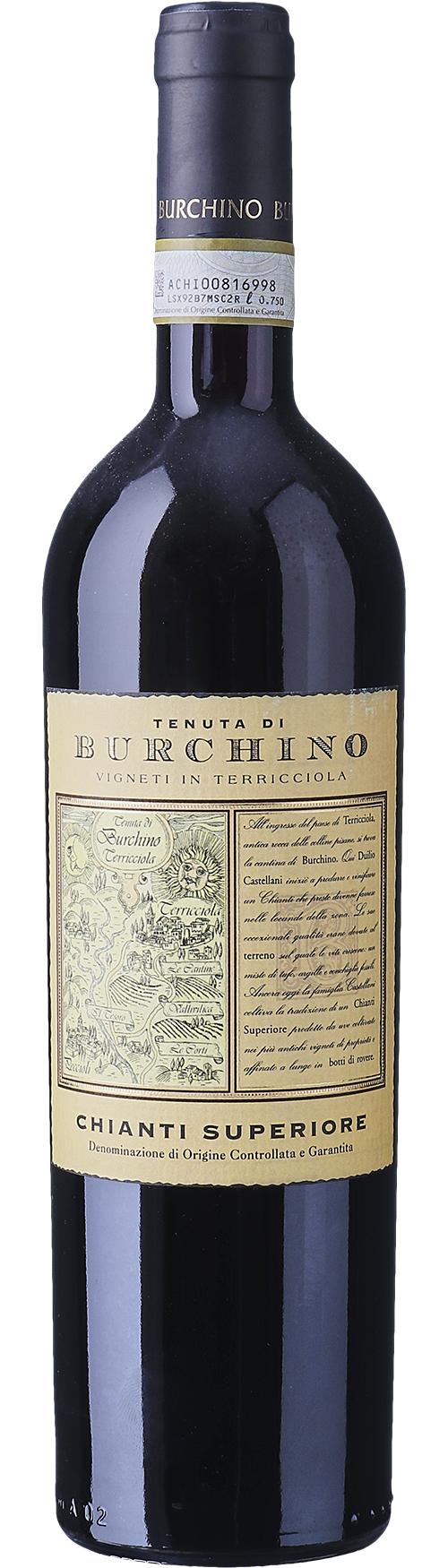 Tenuta di Burchino, Terricciola, Chianti Superiore DOCG wine bottle