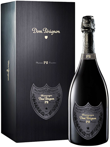 Dom Perignon P2 2004 i gaveæske wine bottle