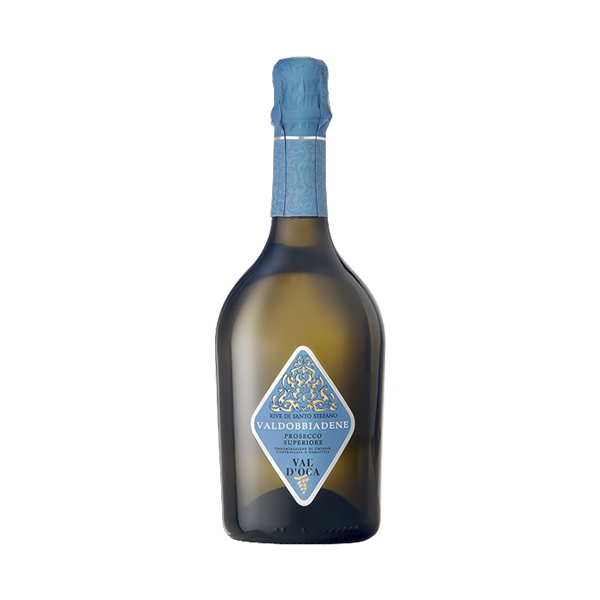 Val d'Oca Valdobbiadene Prosecco Superiore D.O.C.G. Brut Rive di Santo Stefano wine bottle