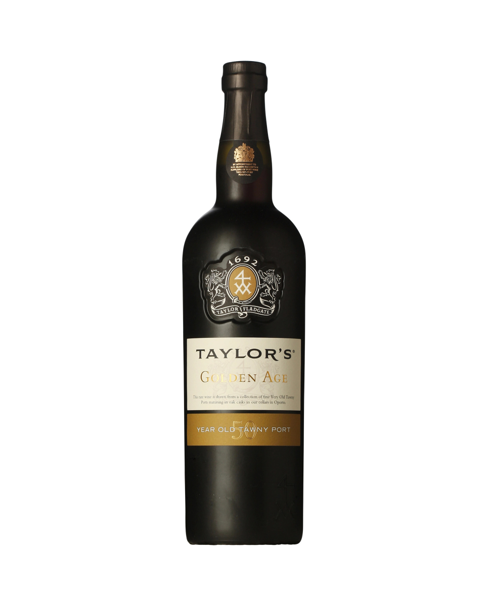 Taylor's 'Golden Age' 50 Year Old Tawny Port wine bottle